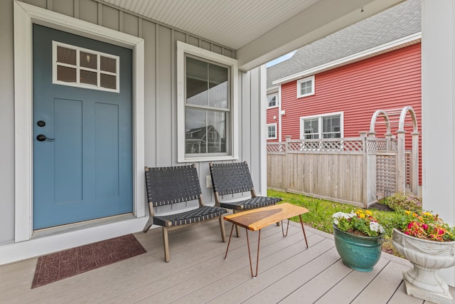 15 Pacer Way, Scarborough, ME 04074 - doorway to property with board and batten siding and a porch