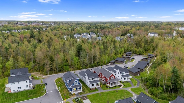 15 Pacer Way, Scarborough, ME 04074 - aerial perspective of suburban area with a heavily wooded area