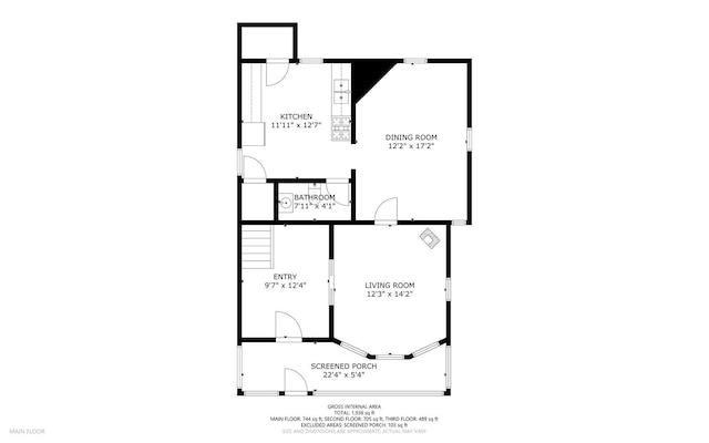 2 Elm Ter, Waterville, ME 04901 - room layout