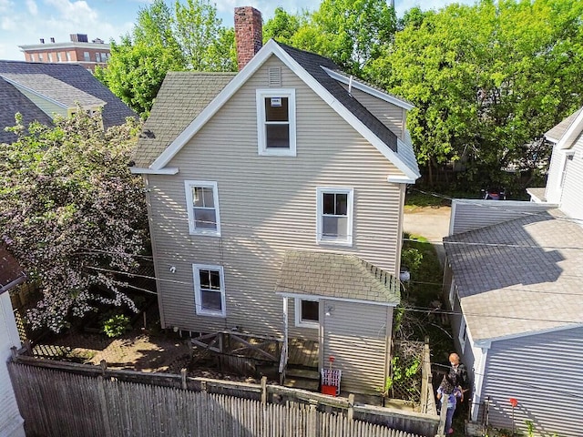 2 Elm Ter, Waterville, ME 04901 - view of property exterior with a chimney