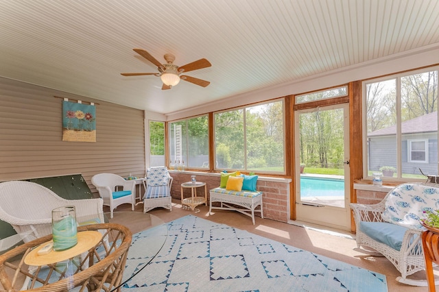 5 Nash Pkwy, Somersworth, NH 03878 - sunroom featuring a ceiling fan and healthy amount of natural light