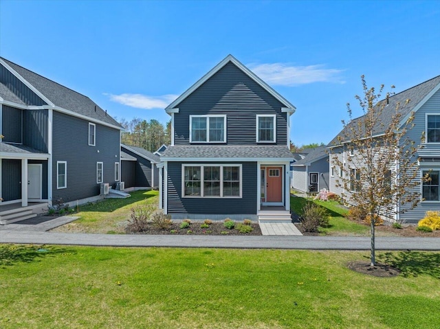 4 Frontrunner Way, Scarborough, ME 04074 - traditional-style home with a front lawn and entry steps