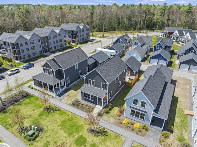 4 Frontrunner Way, Scarborough, ME 04074 - aerial perspective of suburban area featuring a heavily wooded area
