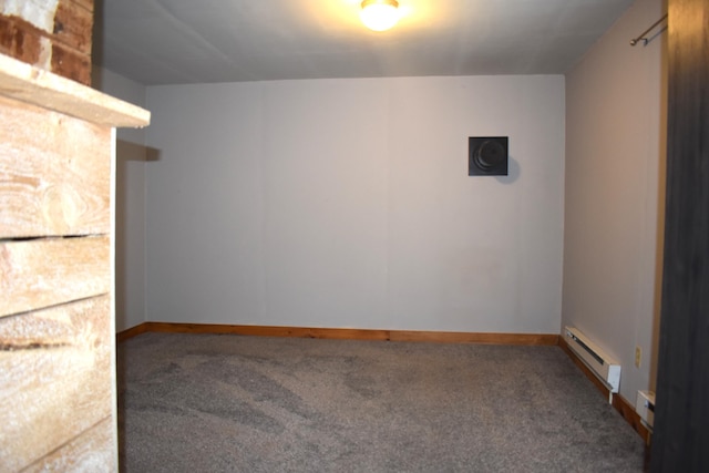 164 Nichols St, Pittsfield, ME 04967 - carpeted spare room with a baseboard radiator and baseboards