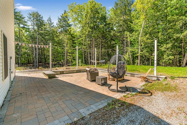 67 Overlook Rd, Windham, ME 04062 - view of patio with a fire pit