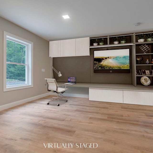 67 Overlook Rd, Windham, ME 04062 - unfurnished office with wood finished floors and baseboards