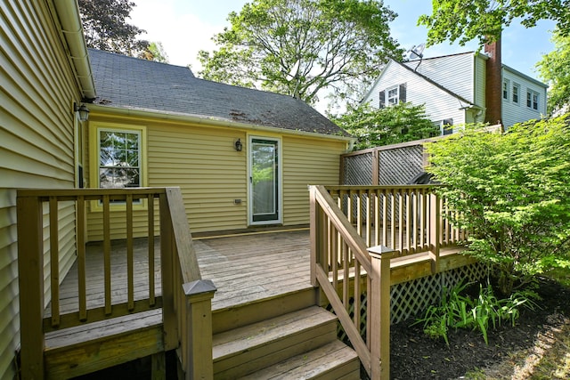 28 Colonial Rd, Westbrook, ME 04092 - view of wooden terrace