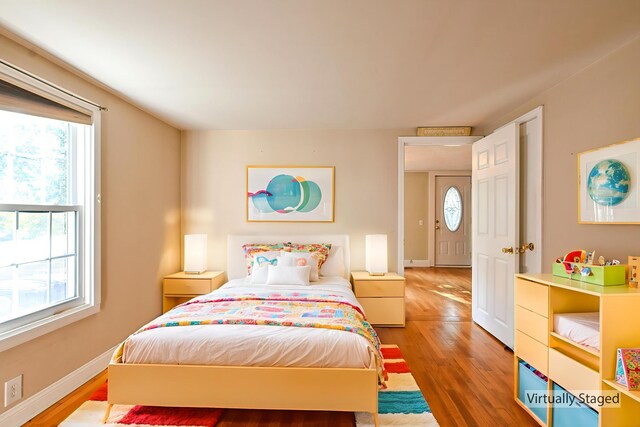 28 Colonial Rd, Westbrook, ME 04092 - bedroom with wood finished floors and baseboards