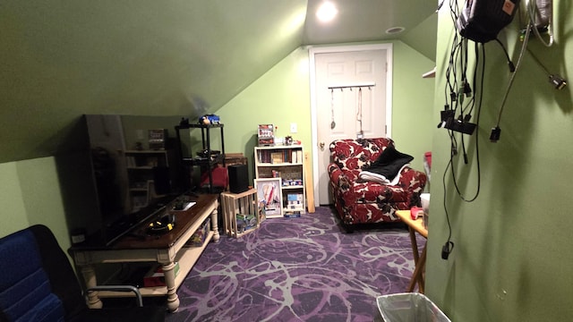 2670 Bennoch Rd, Old Town, ME 04468 - bonus room featuring dark colored carpet and vaulted ceiling