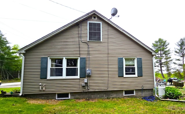 2670 Bennoch Rd, Old Town, ME 04468 - view of property exterior featuring a lawn