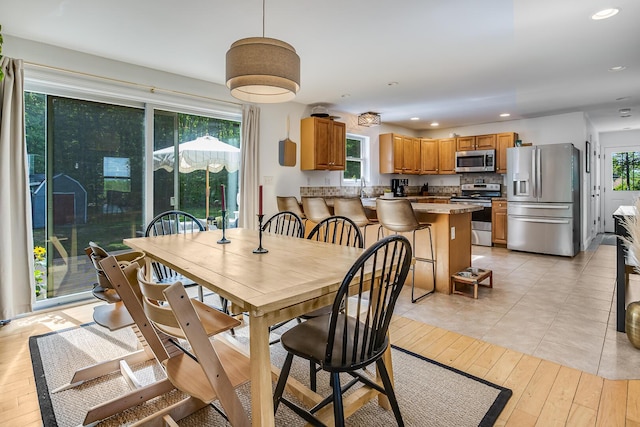 6 Emerald Ct, Berwick, ME 03901 - dining area featuring recessed lighting and light wood finished floors