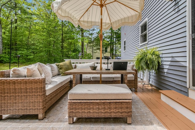 6 Emerald Ct, Berwick, ME 03901 - deck featuring outdoor lounge area