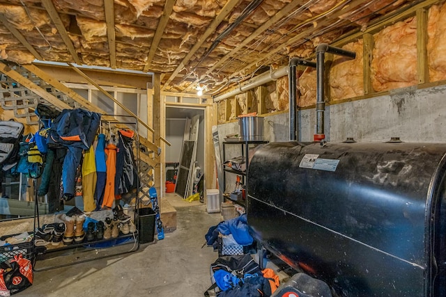 6 Emerald Ct, Berwick, ME 03901 - unfinished below grade area featuring oil tank