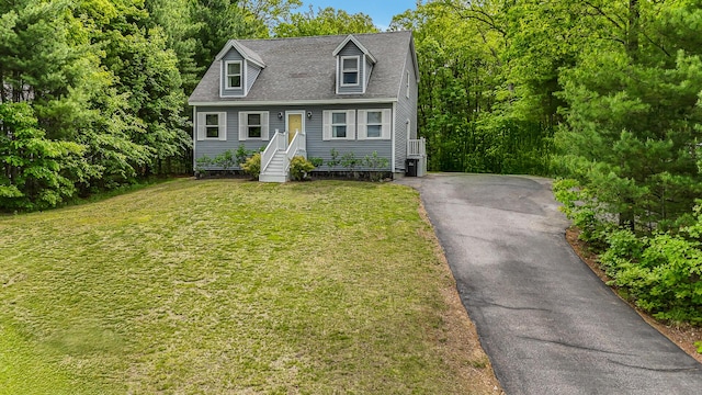 6 Emerald Ct, Berwick, ME 03901 - new england style home with a front lawn, driveway, and roof with shingles