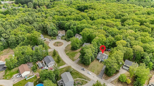 6 Emerald Ct, Berwick, ME 03901 - aerial perspective of suburban area with a heavily wooded area