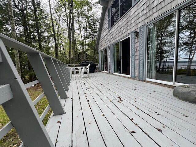 166 Ridge Rd, Frye Island, ME 04071 - view of deck