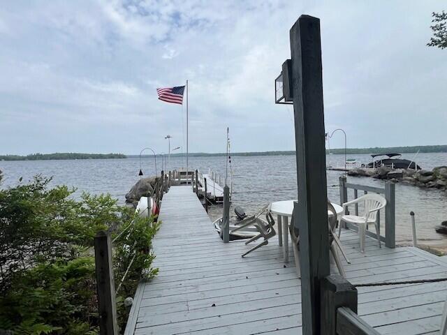 166 Ridge Rd, Frye Island, ME 04071 - dock featuring a water view