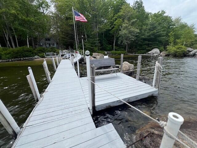 166 Ridge Rd, Frye Island, ME 04071 - dock featuring a water view