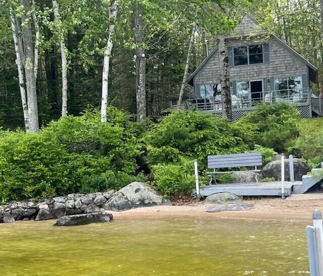 166 Ridge Rd, Frye Island, ME 04071 - view of property's community featuring a dock