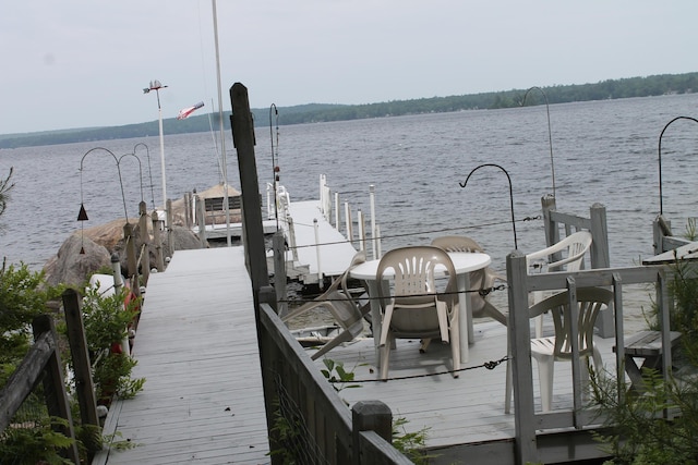 166 Ridge Rd, Frye Island, ME 04071 - dock featuring a water view
