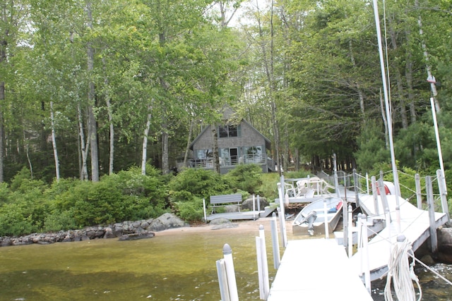 166 Ridge Rd, Frye Island, ME 04071 - dock with a water view