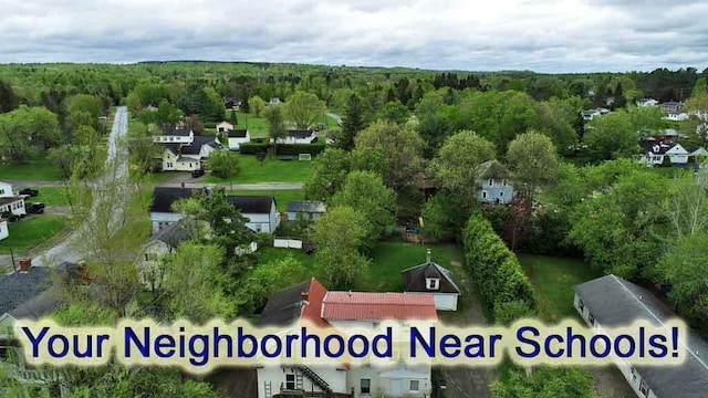 29 Columbia St, Houlton, ME 04730 - aerial view of a heavily wooded area