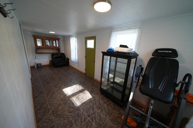 29 Columbia St, Houlton, ME 04730 - workout area with baseboards
