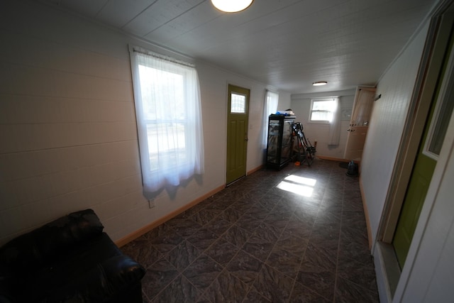 29 Columbia St, Houlton, ME 04730 - entryway featuring baseboards and ornamental molding