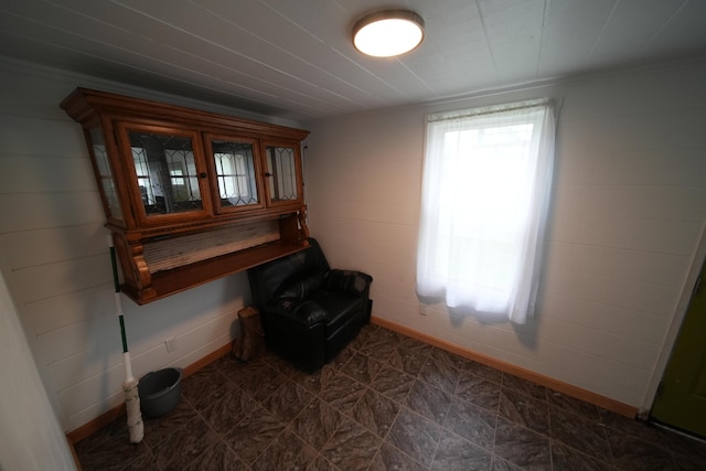 29 Columbia St, Houlton, ME 04730 - living area with baseboards and dark floors