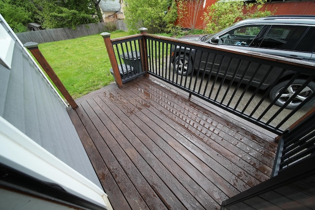 29 Columbia St, Houlton, ME 04730 - view of wooden deck