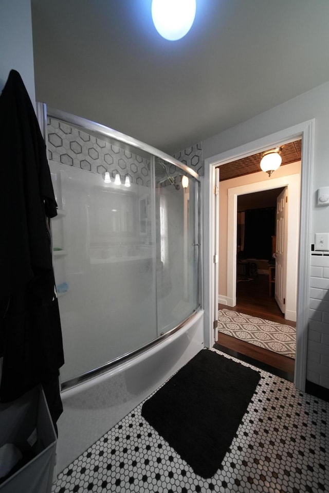 29 Columbia St, Houlton, ME 04730 - full bathroom with combined bath / shower with glass door