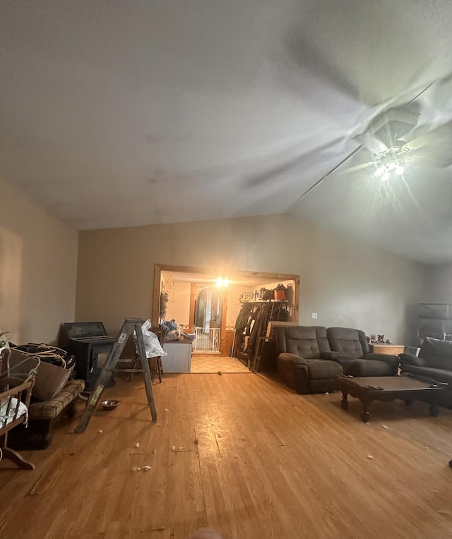 187 Purkis Rd, Buckfield, ME 04220 - bonus room featuring wood finished floors, lofted ceiling, and a ceiling fan