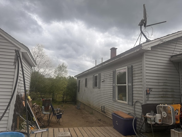 187 Purkis Rd, Buckfield, ME 04220 - view of wooden terrace
