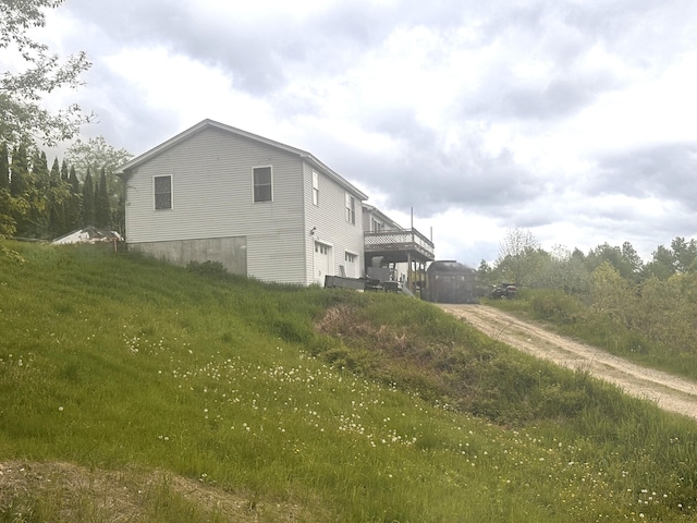187 Purkis Rd, Buckfield, ME 04220 - view of side of home with a wooden deck