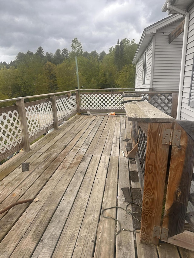 187 Purkis Rd, Buckfield, ME 04220 - deck with a wooded view