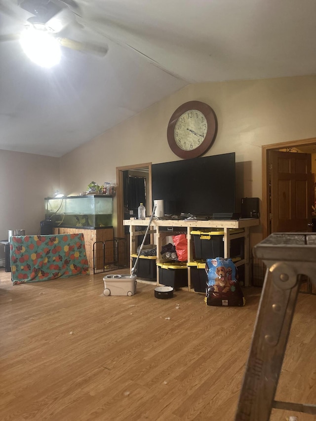 187 Purkis Rd, Buckfield, ME 04220 - living area with wood finished floors and lofted ceiling