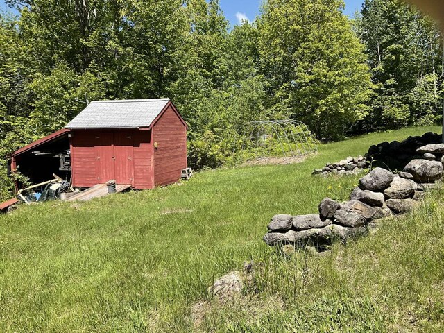264 Watson Hill Rd, Limerick, ME 04048 - view of grassy yard with a forest view