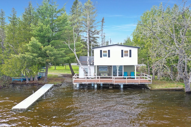144 Sinclair Rd, Sinclair, ME 04779 - dock with a deck with water view