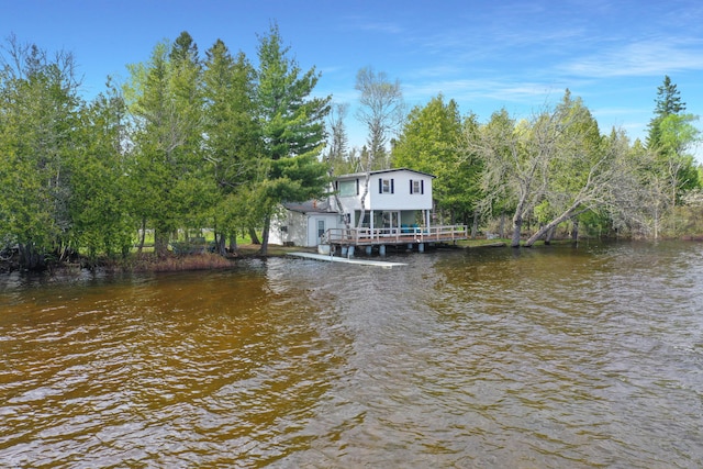 144 Sinclair Rd, Sinclair, ME 04779 - dock area with a water view