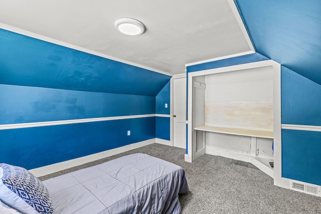 4 Hillside Ave, Biddeford, ME 04005 - bedroom with carpet flooring and vaulted ceiling