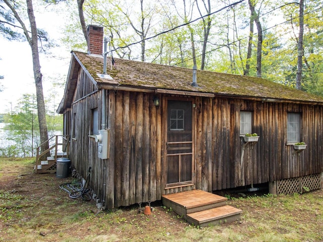 44 Cove Ln, Damariscotta, ME 04543 - view of outbuilding featuring entry steps and central AC