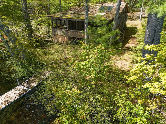 44 Cove Ln, Damariscotta, ME 04543 - view of yard