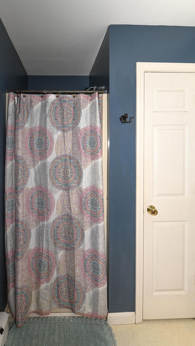 93 Maple St, Fryeburg, ME 04037 - full bath with curtained shower