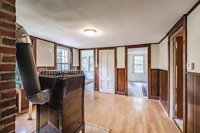 41 Bolton Hill Rd, Augusta, ME 04330 - kitchen with light wood-style flooring and wainscoting