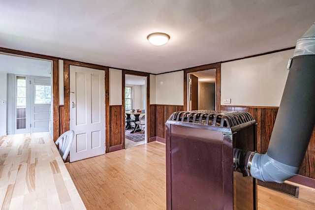 41 Bolton Hill Rd, Augusta, ME 04330 - office space with wainscoting, light wood-style floors, plenty of natural light, and wooden walls