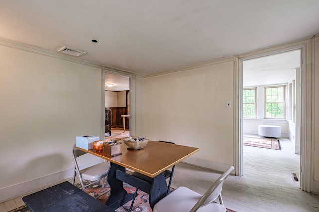 41 Bolton Hill Rd, Augusta, ME 04330 - dining room featuring light wood-type flooring and baseboards