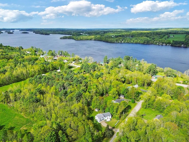 25 Parmenter Ter, China, ME 04358 - aerial view of a nearby body of water and a heavily wooded area