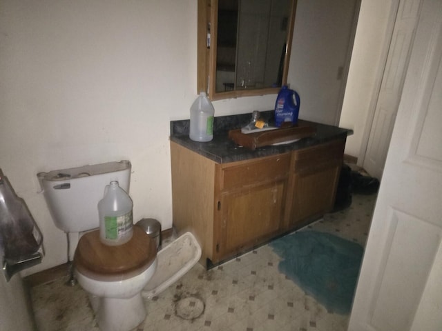 12 Middle Jam Rd, Gorham, ME 04038 - bathroom featuring toilet, vanity, and tile patterned floors