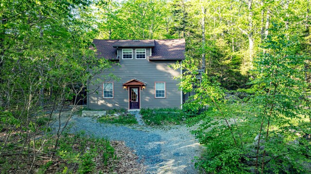 57 Sunset Rd, Dedham, ME 04429 - view of front of house with a shingled roof
