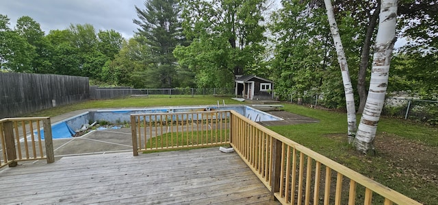 18 Pine St, Skowhegan, ME 04976 - view of wooden terrace